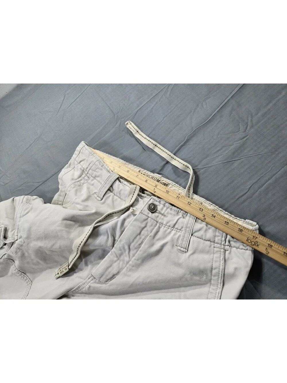 Abercrombie Fitch Shorts Mens 34 Beige Cargo Paratropper Heavy Adrinodack VTG